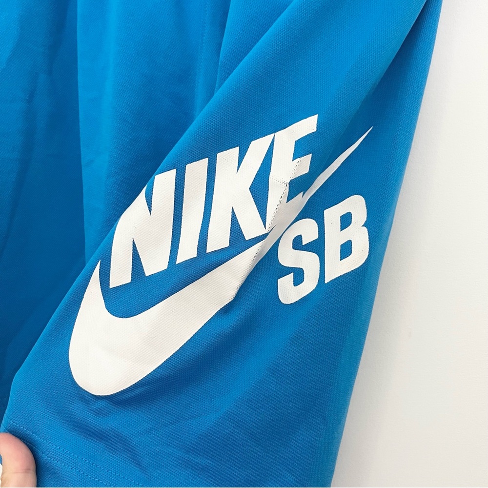 NIKE SB Boys Skate Board Athletic Shorts Dri Fit Sky Blue Kids Large 12-13